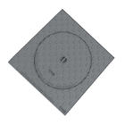 円形の金属のマンホールの蓋125KN B125の正方形フレームICMQの証明の歩行者